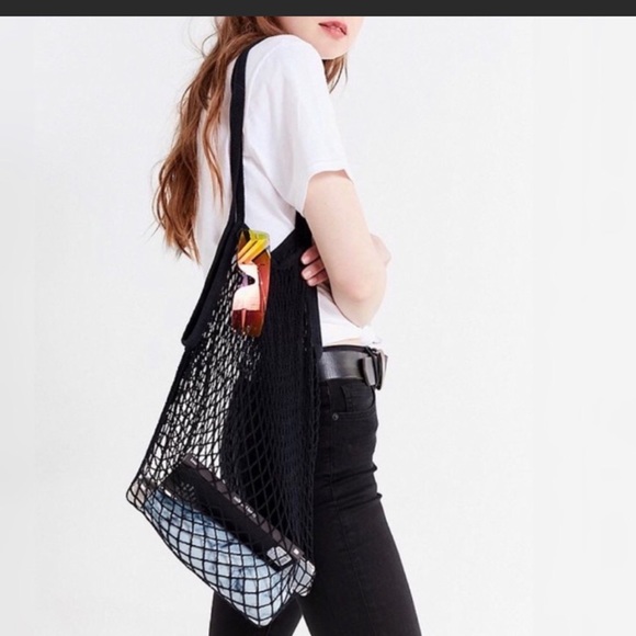 Accessories - Parisienne Cotton Market Open Net Tote Bag
